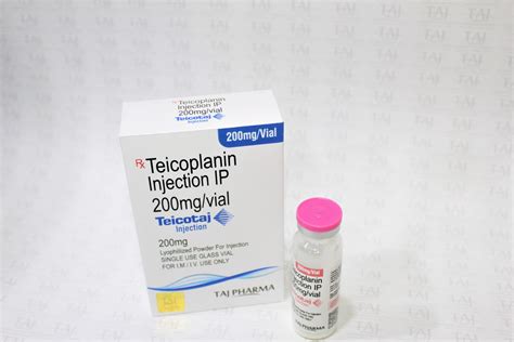 Teicoplanin Injection Ip Mg Taj Generics Pharmaceuticals Taj Pharma