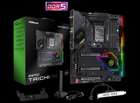 Asrock Z Taichi Razer Edition Embraces Alder Lake Non K Overclocking