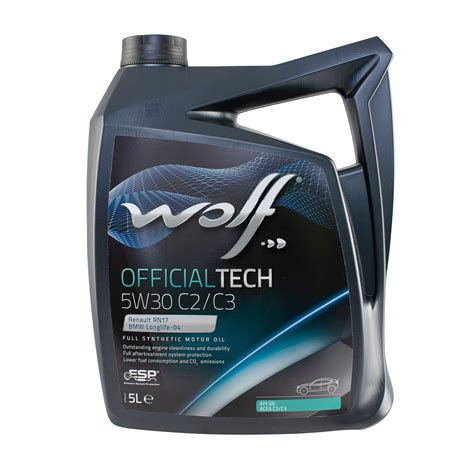 ᐉ Масло моторное Wolf Officialtech 5W30 C2/C3 5 л • Купить в Киеве ...