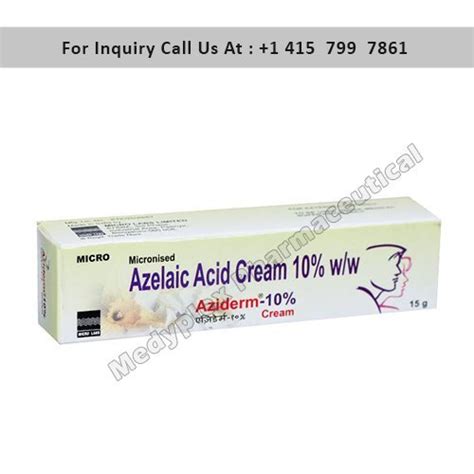 Azelaic Acid Aziderm Gel For Skin Treatment Dose W W At Rs