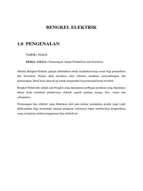 Pdf Bengkel Elektrik Dokumen Tips