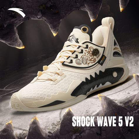 Anta Men Shock Wave 5 V2 Basketball Shoes Kyrie Irving Kai Light