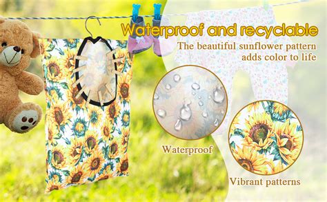 Amazon Pcs Sunflower Clothes Pin Bag Clothespin Bag Holder