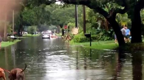 South Tampa Storms Flooding Yesterday Youtube