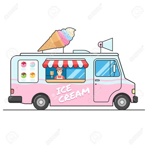 Ice Cream Truck Drawing At Getdrawings Free Download