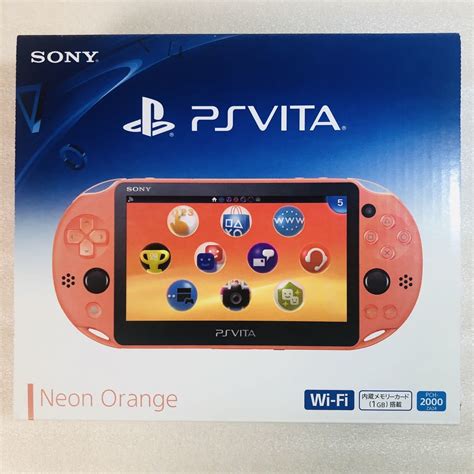 【未使用に近い】【ほぼ新品・超美品】1円〜 Ps Vita 2000 ネオンオレンジ Playstation Vita Pch 2000