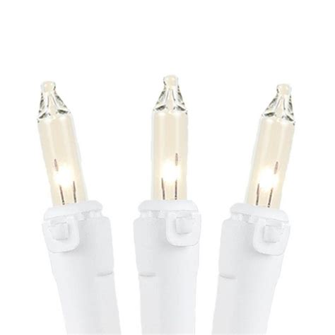 140 Light Chasing Clear Multi Function Mini Lights on White Wire ...