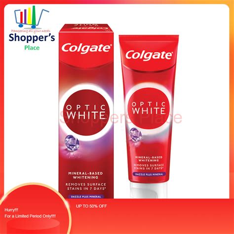 Colgate Optic White Toothpaste 100g Dazzle Plus Mineral Lazada