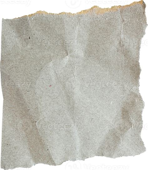 Brown Textured Torn Crumpled Old Paper Piece 45357955 Png