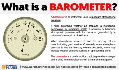 What is a Barometer | Definition of Barometer