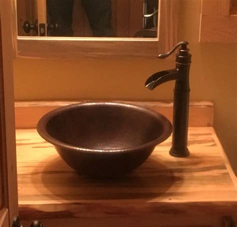 Round Copper Bathroom Vessel Sink Vessel Sinks