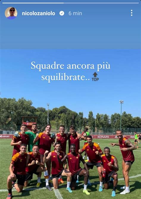 Instagram Zaniolo scherza dopo la partitella Squadre ancora più