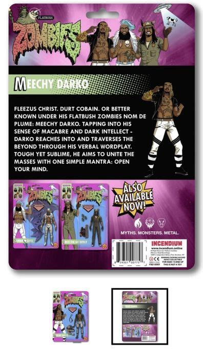 Flatbush Zombies Flatbush Zombies Meechy Darko 3001 Action Figure | Grailed