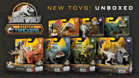 UNBOXING Jurassic World Dino Trackers Wave 2 Mattel Toys Review In 4K