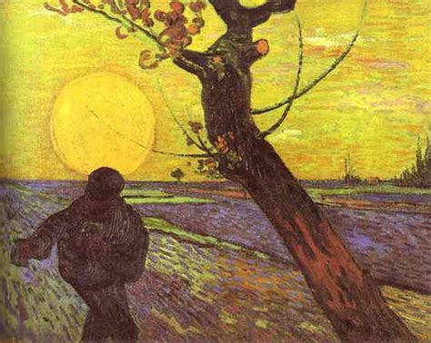 Le Semeur Au Coucher Du Soleil De Vincent Van Gogh