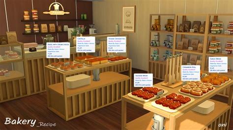 Bakery Recipe Oni Sims Sims Sims Kitchen