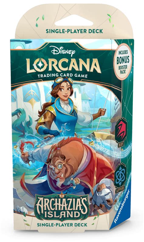 Disney Lorcana Archazia S Island Starter Deck Sapphire Ruby