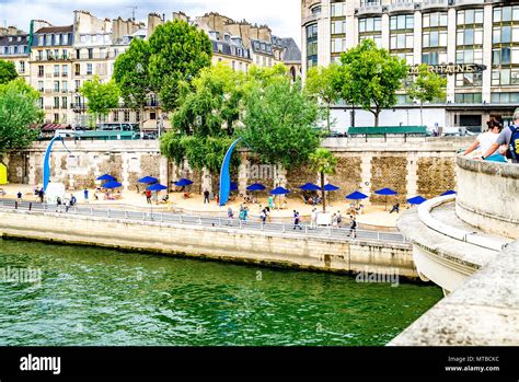 The Paris Plages Are Temporary Artificial Beaches Each Summer Along The