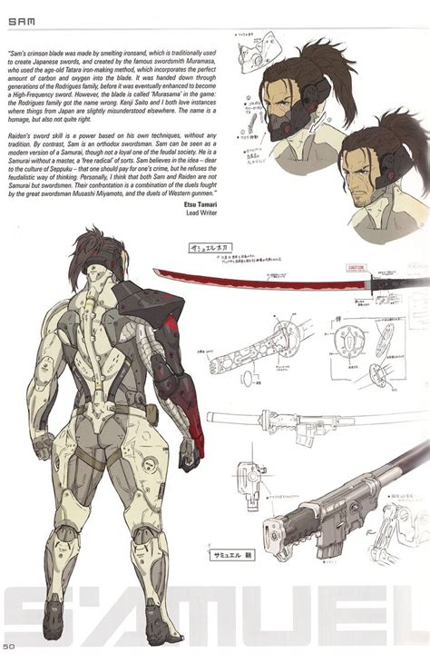 Character Sheet Of Sam From Metal Gear Rising Revengence Character