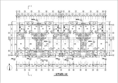 某六层砖混结构复式居民楼设计cad全套建筑施工图 含设计说明土木在线