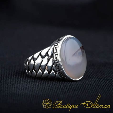 Rare Collection Yemeni Aqeeq Silver Ring No 4 Boutique Ottoman Exclusive