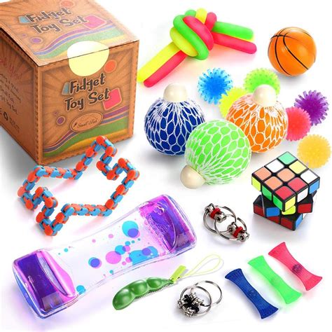 Pootong Sensory Fidget Toys Set Stress Relief Fidget Toy Set Hand