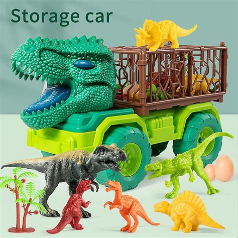 Dinosaurier Transport Carrier Truck Bil Leksak Indominus Rex Jurassic