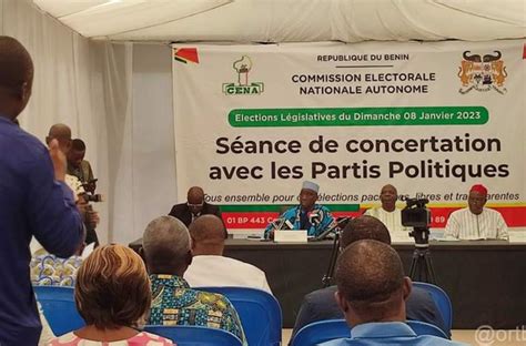 Bénin Législatives 2023 La CENA échange avec les partis politiques