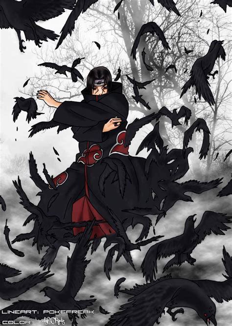 Itachi Crows Itachi Uchiha Fan Art Fanpop