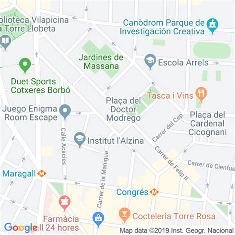 Código Postal calle Doctor Modrego plaça en Barcelona Codigopostalde es