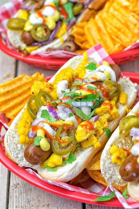 Mexican Street Corn Hot Dogs Contentedness Cooking