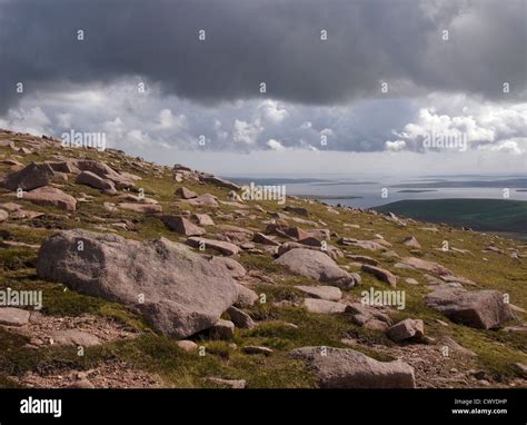 Granite Boulders Ronas Hill Shetland Stock Photo Alamy