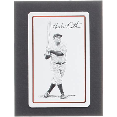 Babe Ruth U S Playing Cards Four Of Spades Pristine Auction