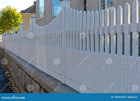 White Picket Fence House stock photo. Image of europe - 160655102