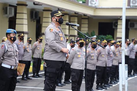 Polres Kediri Kota Gelar Upacara Korps Rapor Kenaikan Pangkat