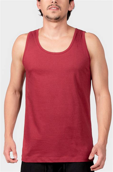 Camiseta Regata Básica Lisa Vinho Ct