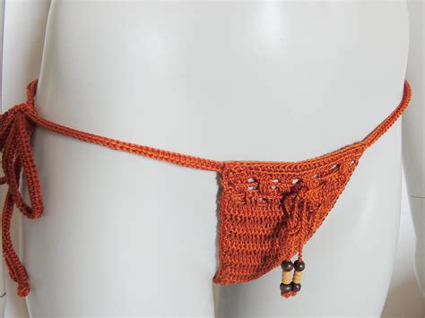 Sexy Rust Crochet Bikini For Girls Etsy