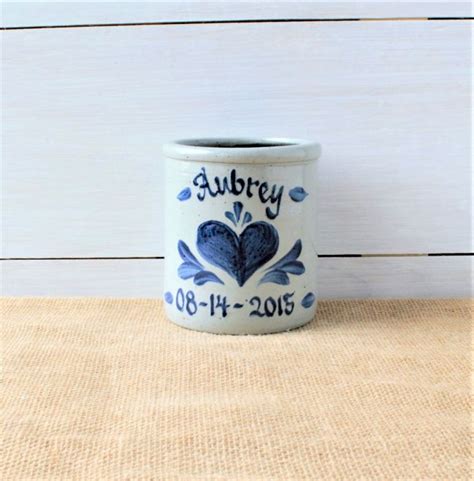 1 Quart Crock - personalized | Rowe Pottery