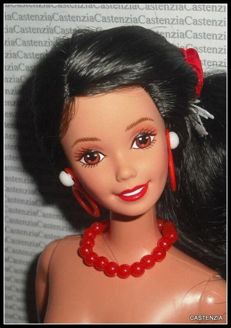 Nude Barbie Mattel Andalucia Raven Ponytail Brown Eyes Stunning Doll For Ooak