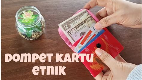 Diy Cara Membuat Dompet Kartu Etnik Tutorial Handmade Dompet Mini