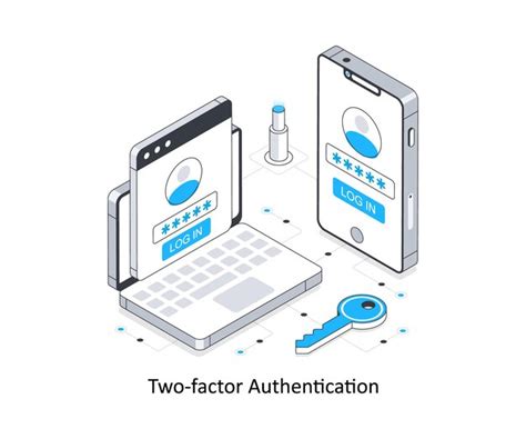 Premium Vector TwoFactor Authentication Isometric Stock Illustration