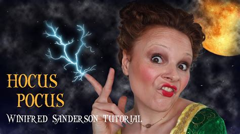 HOCUS POCUS WINIFRED SANDERSON MAKEUP HAIR TUTORIAL CURLY HAIR