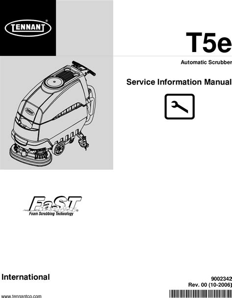 T E Service Manual Tennant Walk Behind Floor Scrubber