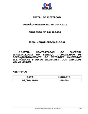 Preenchível Disponível Editais de Licitao antigas Fax Email Imprimir