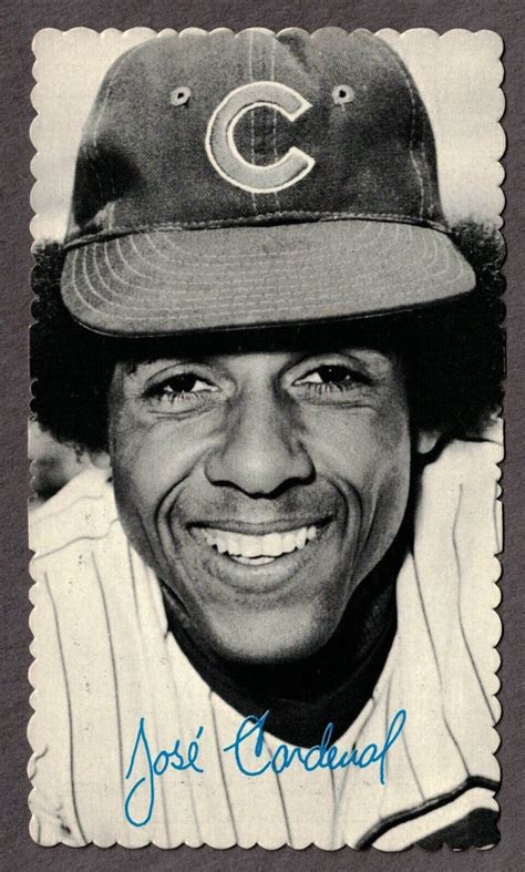 1974 Topps Deckle Edge Jose Cardenal Chicago Cubs 55 Test Issue Ebay