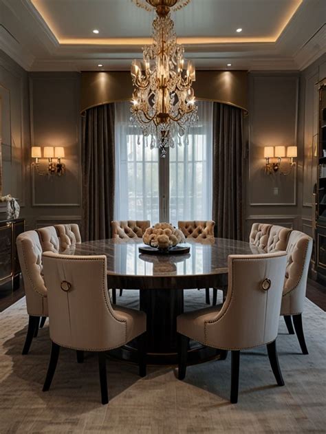 luxury dining room decor dream homes luxury dining room decor luxury ...