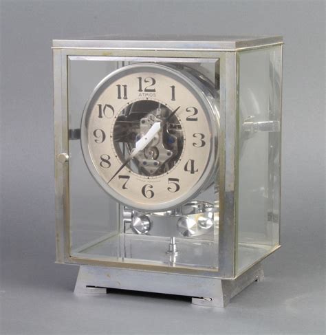 Lot 837 A 1930 S Atmos Clock Contained In A Chrome Case Numbered