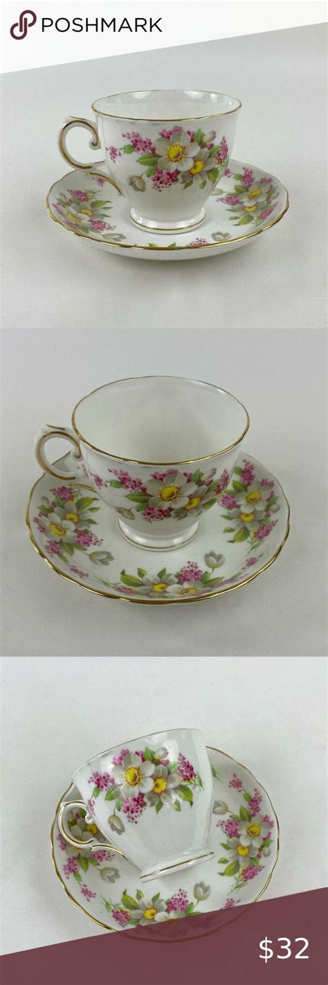 Vintage Tuscan Fine Bone China Tea Cup And Saucer Bone China Tea Cups