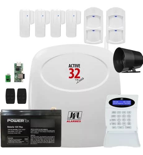 Kit Alarme Active 32 Duo Sensores Ird 650 E Sl 220 Duo Jfl