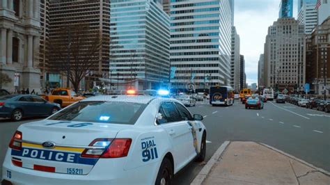 Police Car In The City Of Philadelphia Philly Police Car